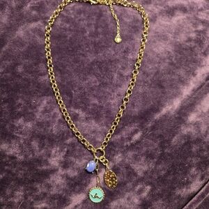 Baublebar Jasmine Inspired Gold Chain Necklace with Charms